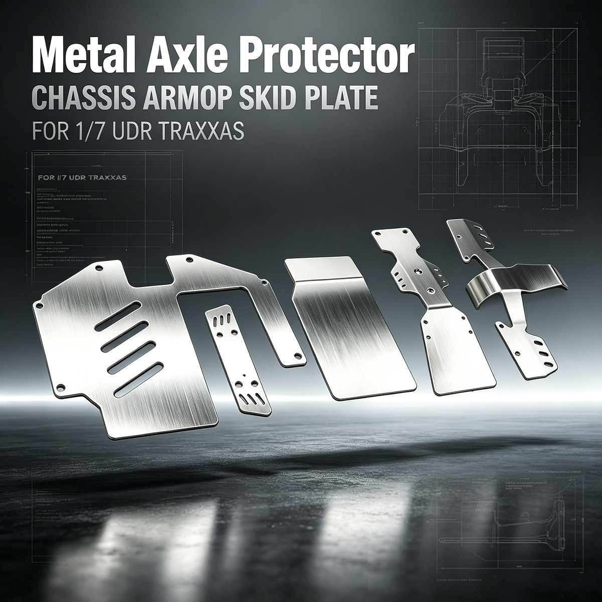 Metal Photo Panel - 1/7 UDR için 1 Takım Metal