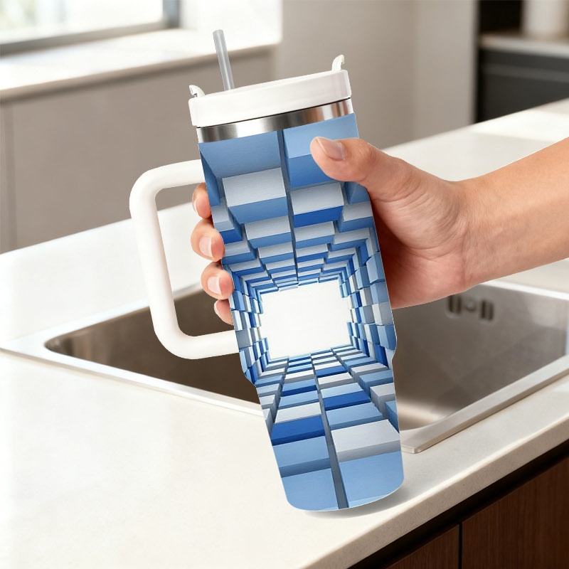 Sublimation Mug White - 40 Oz Paslanmaz Çelik Çift Katmanlı