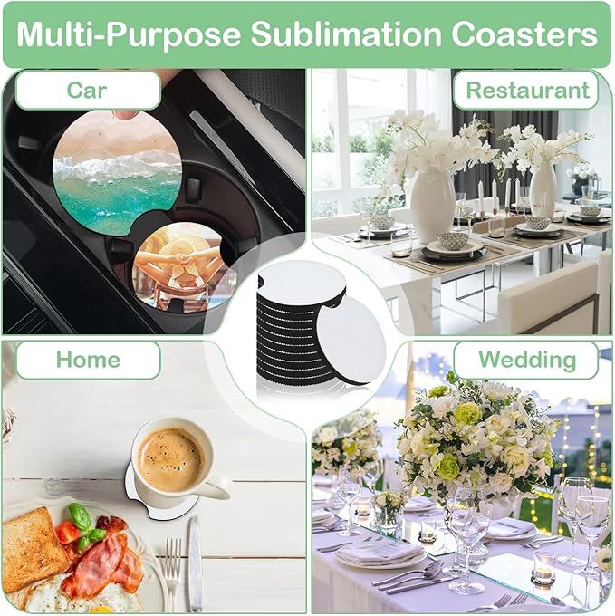 10/20 Adet Süblimasyon Baskıya - Coaster Sublimation Blank incelemesi ve fiyatı