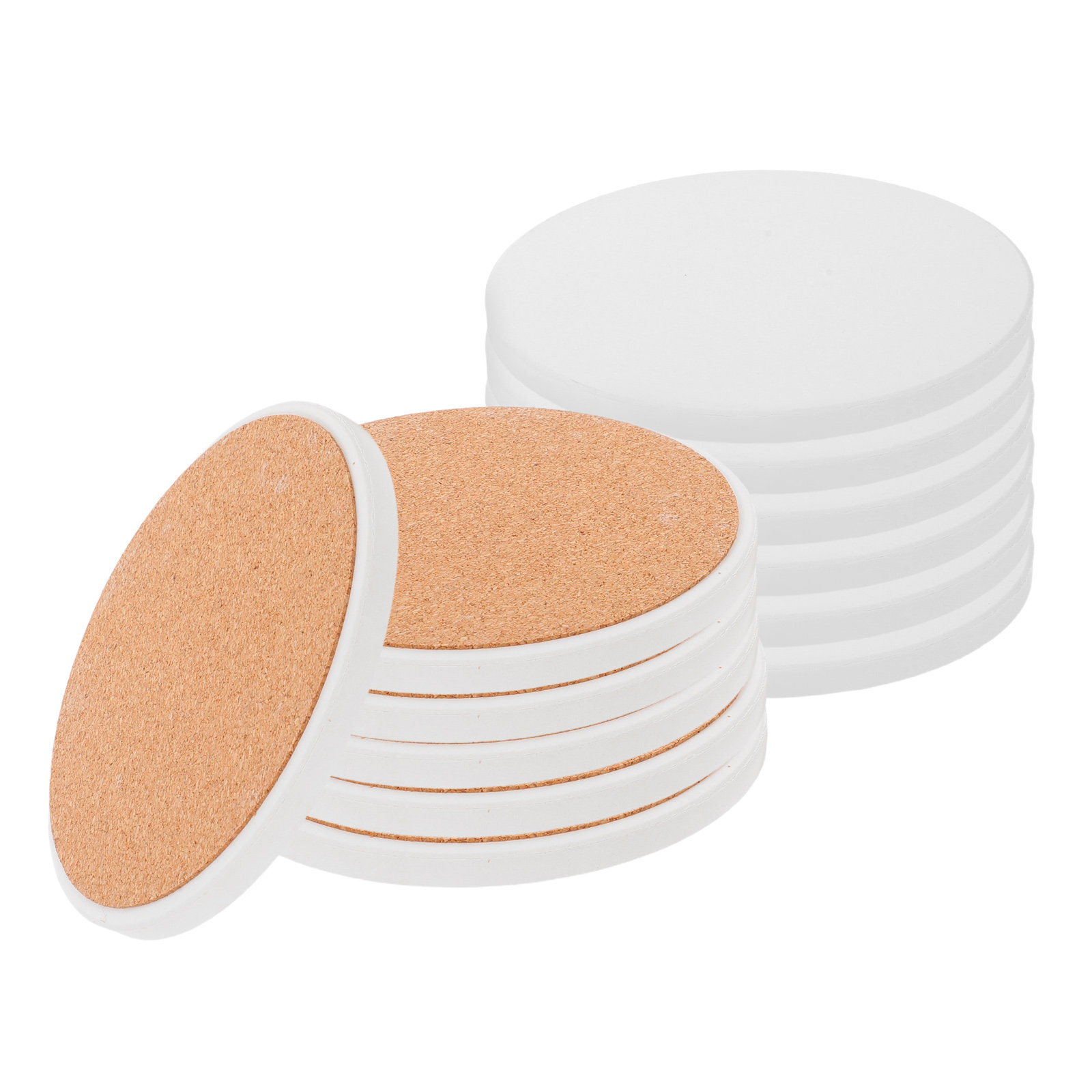 12 Adet Yuvarlak Beyaz Seramik - Coaster Sublimation Blank incelemesi ve fiyatı